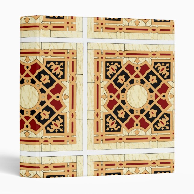 Arabic Design #9 at Emporio Moffa 3 Ring Binder (Front/Spine)