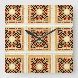 Arabic Design #9 at Emporio Moffa Square Wall Clock