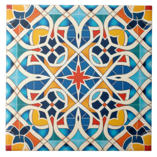 Arabic design styled themed ceramic tile