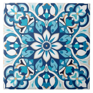 Arabic design styled themed ceramic tile