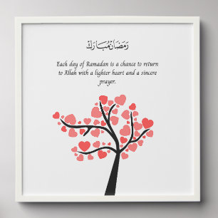 Arabic-English Ramadan Kareem Wall Print Peel And Stick Photo Tile