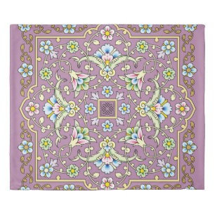 Arabic Floral Frame. Traditional Islamic Design. M Duvet Cover