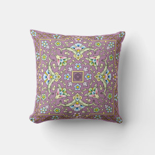 Arabic Floral Frame. Traditional Islamic Design. M Throw Pillow