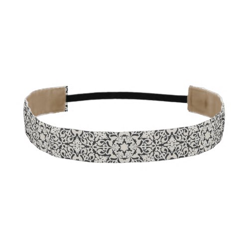 Arabic floral pattern athletic headband