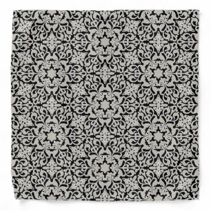 Arabic floral pattern bandana