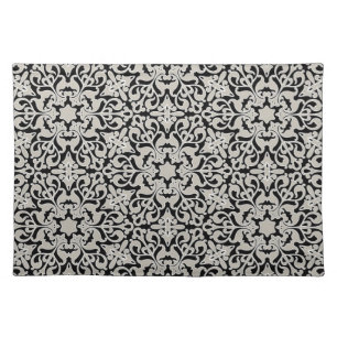 Arabic floral pattern cloth placemat