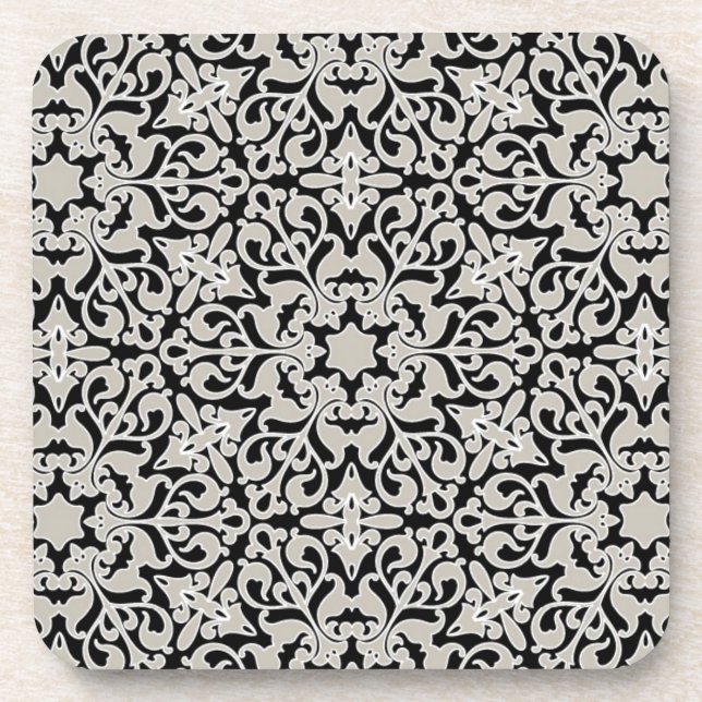 Arabic floral pattern coaster (Front)