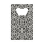 Arabic floral pattern credit card bottle opener