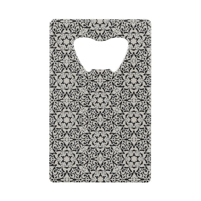 Arabic floral pattern credit card bottle opener (Front)