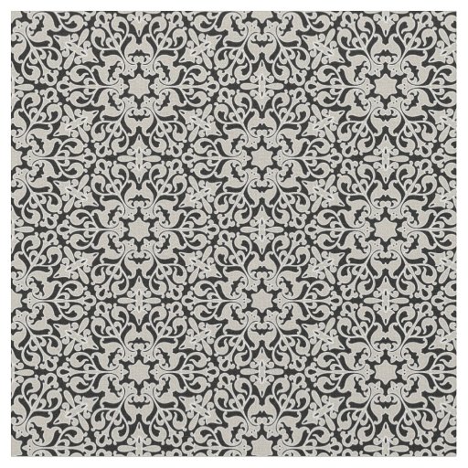 Arabic floral pattern fabric