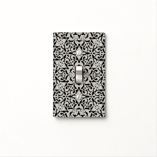 Arabic floral pattern light switch cover (In Situ)
