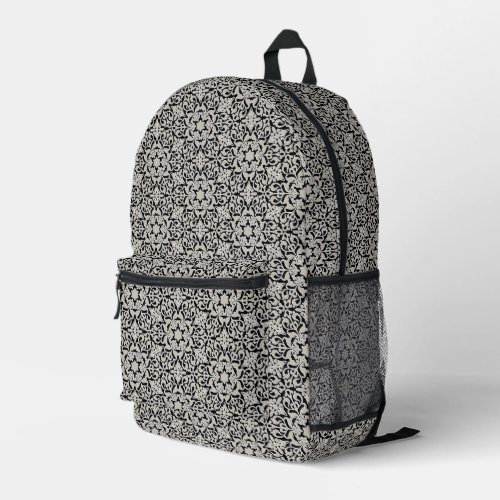 Arabic floral pattern printed backpack