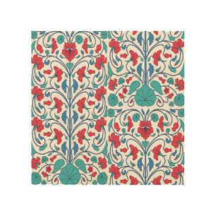 Arabic floral seamless vintage pattern. wood wall art