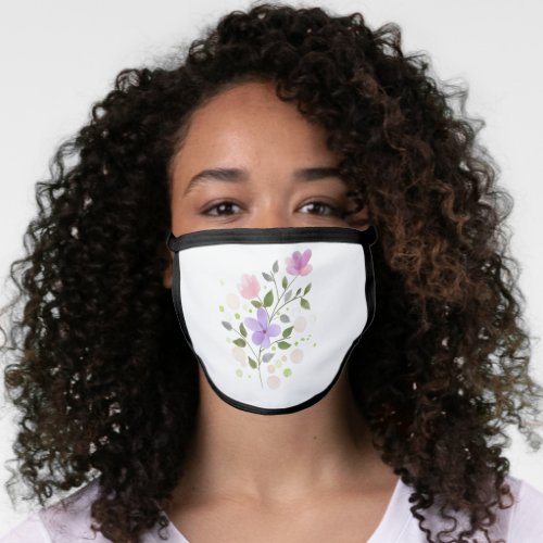 arabic flower face mask