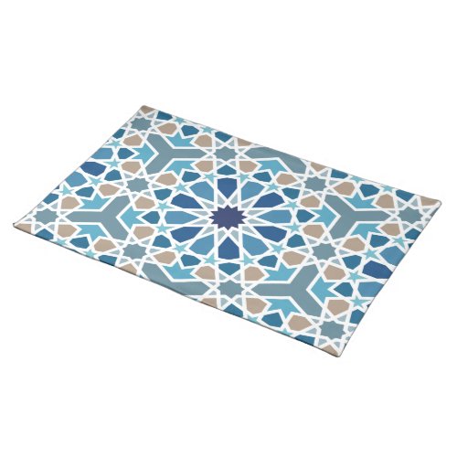 Arabic Geometric Design Pattern Cloth Placemat