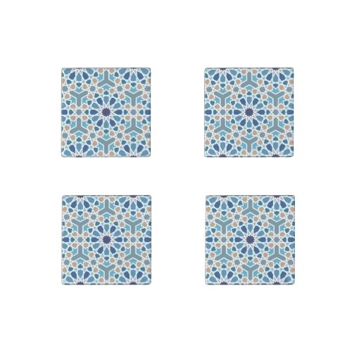 Arabic Geometric Design Pattern Stone Magnet