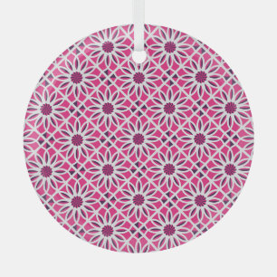 Arabic geometric ornament: seamless texture. glass ornament