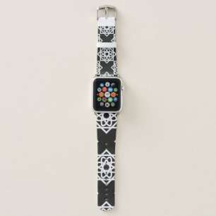 Arabic geometric pattern. Art decor. Islam. Flower Apple Watch Band