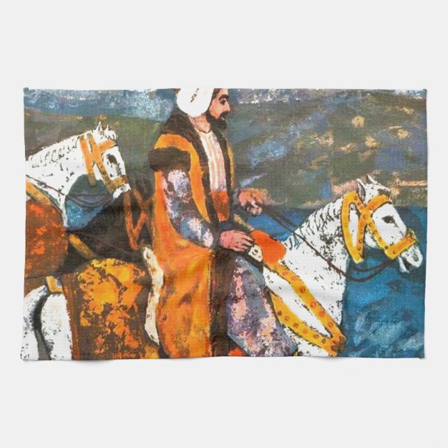 Arabic Horseman Kitchen Towel (Horizontal)