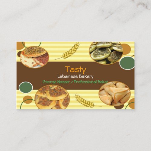 Arabic/Lebanese Bakery Business Card