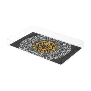 arabic letters 3d art block acrylic tray
