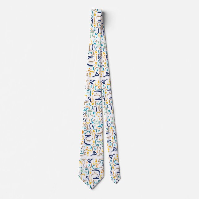 Arabic Letters Neck Tie (Front)