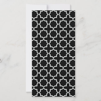 Arabic Moroccan Lattice in Black and White