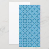 Arabic Moroccan Lattice in Denim Blue (Front/Back)