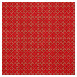 Arabic Moroccan Lattice in Venetian Red Fabric