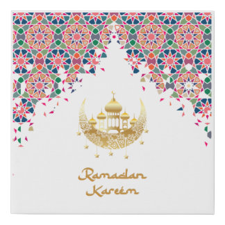 Arabic morocco ornament, Ramadan Faux Canvas Print