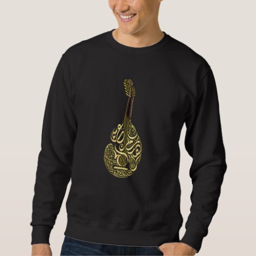 Arabic Music Song Oud Playing Instrument Cool Nice Sweatshirt