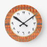 Arabic Numbers Clock Ancient Egyptian Pattern