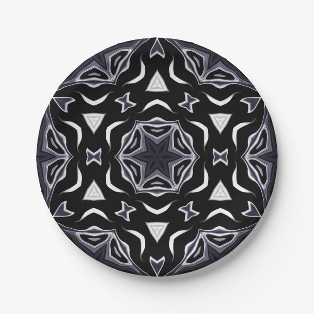 Arabic ornament , Asian Paper Plates (Front)