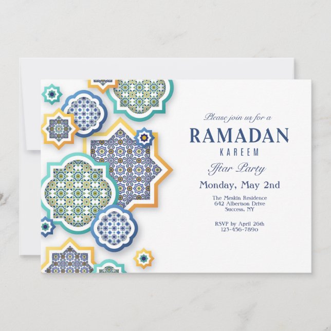 Arabic Ornamental  Invitation (Front)