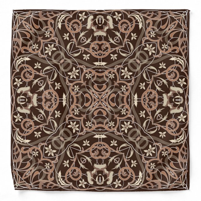 Arabic ornate rich pattern bandana (Front)