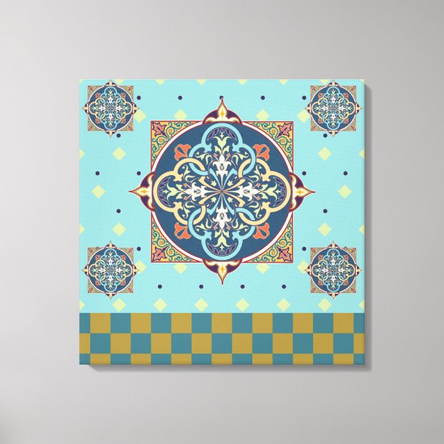 Arabic Pattern - Wrapped Canvas Print (Front)
