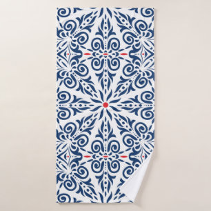 Arabic seamless pattern. colorful background on ar bath towel