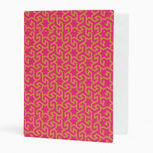 Arabic Star Shaped Pattern Mini Binder