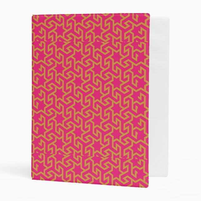 Arabic Star Shaped Pattern Mini Binder (Front/Inside)