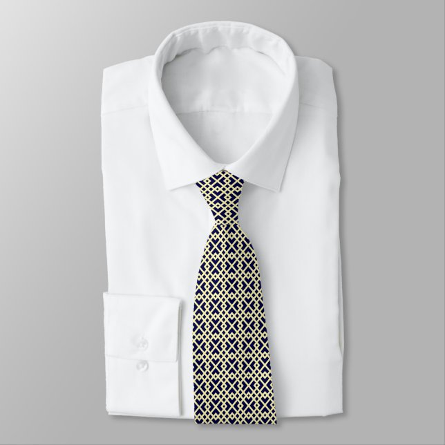 Arabic style pattern neck tie (Tied)