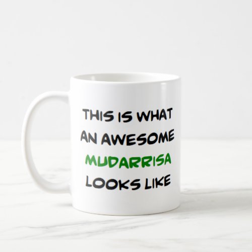 arabic teacher mudarrisa awesome coffee mug