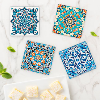 Arabic Tile  Coaster Set