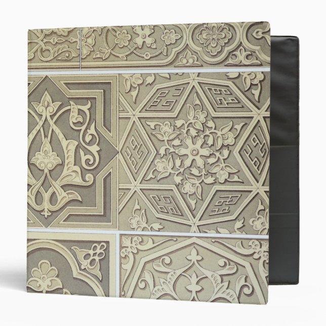 Arabic tile designs (colour litho) 3 ring binder (Front/Inside)