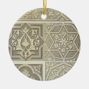 Arabic tile designs (colour litho) ceramic ornament