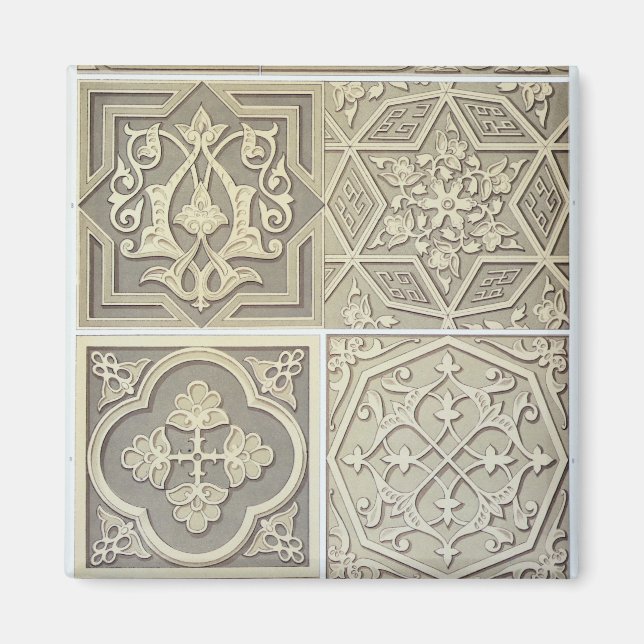 Arabic tile designs (colour litho) magnet (Front)