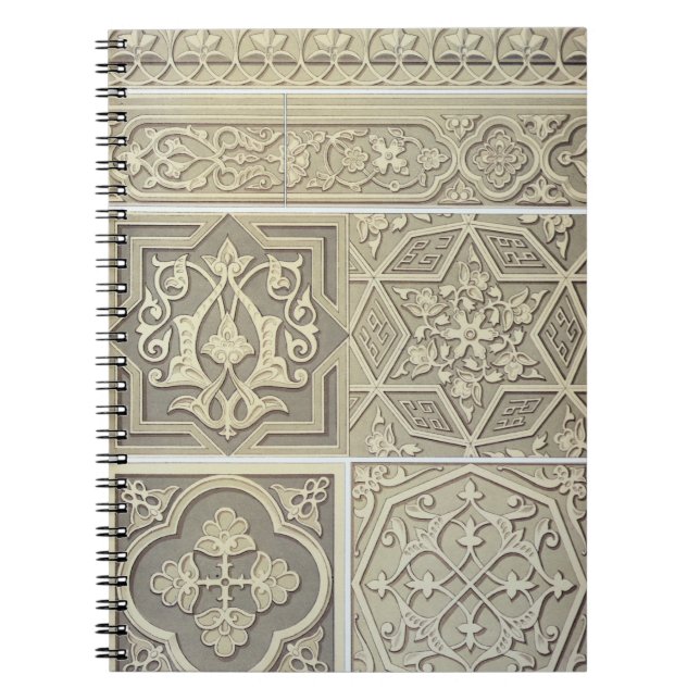 Arabic tile designs (colour litho) notebook (Front)