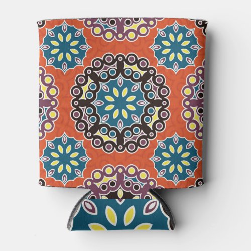 Arabic tile vintage patchwork pattern can cooler