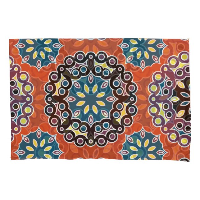 Arabic tile, vintage patchwork pattern. pillow case (Front)