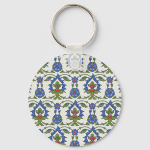 Arabic Traditional: Iznik Tile Seamless. Keychain