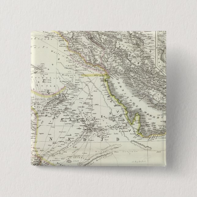 Arabien - Arabian Peninsula Pinback Button (Front)